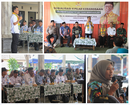 Gambar Anggota DPR RI Bapak Dr.H. Mukhammad Misbakhun, S.E,.M.H Apresiasi Digitalisasi Desa Randupitu dalam Sosialisasi Empat Pilar​