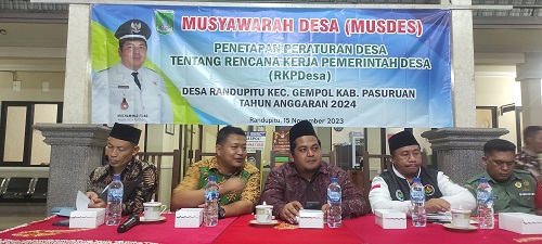 Gambar Musyawarah Desa (Musdes) Penetapan Peraturan Desa Tentang Rencana Kerja Pemerintah Desa (RKPDesa) De
