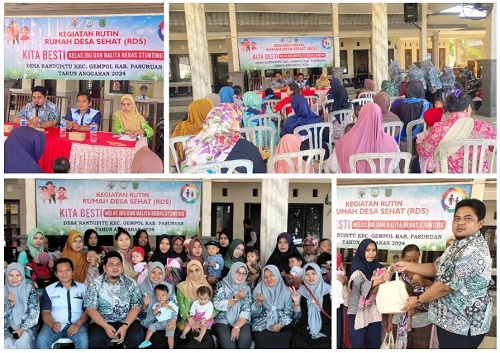 Gambar Berita Kegiatan Rutin Rumah Desa Sehat (RDS) Tema KITA BESTI Kelas Ibu Dan Balita Bebas Stunting