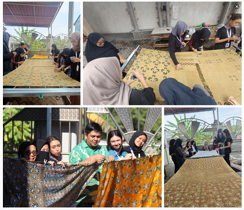 Gambar Batik Sekar Randu Kegiatan PKK Membatik Motif Baru bersama Mahasiswa KKN Universitas Negeri Malang